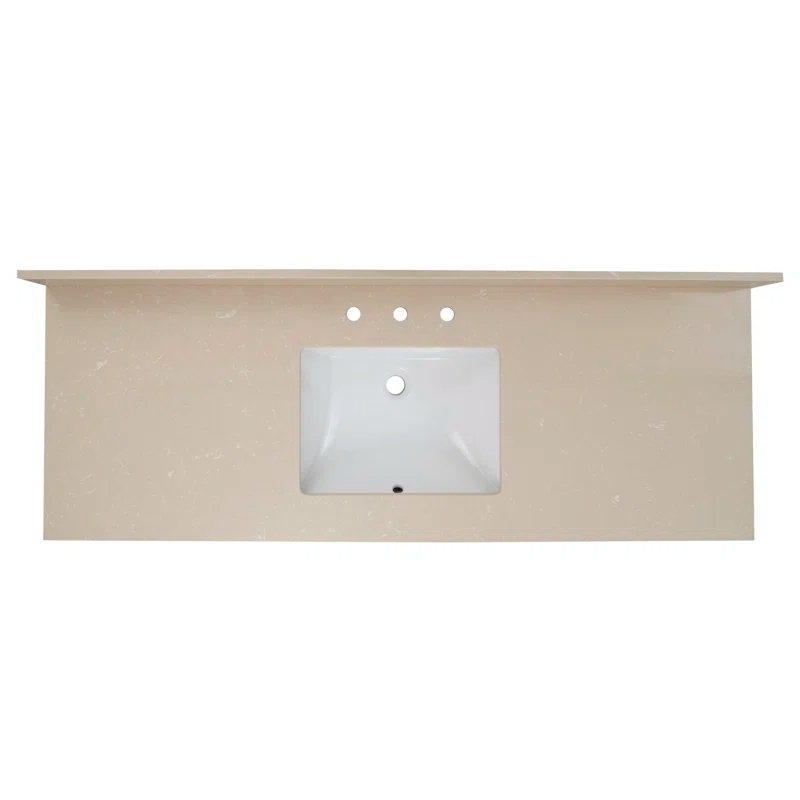 MSI 61 in. W x 22 in. D Bathroom Vanity Top with Single Sink