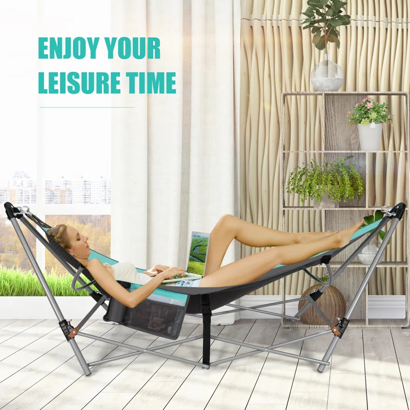 Arlmont & Co. Chrisshanno 1 Person Classic Hammock with Stand