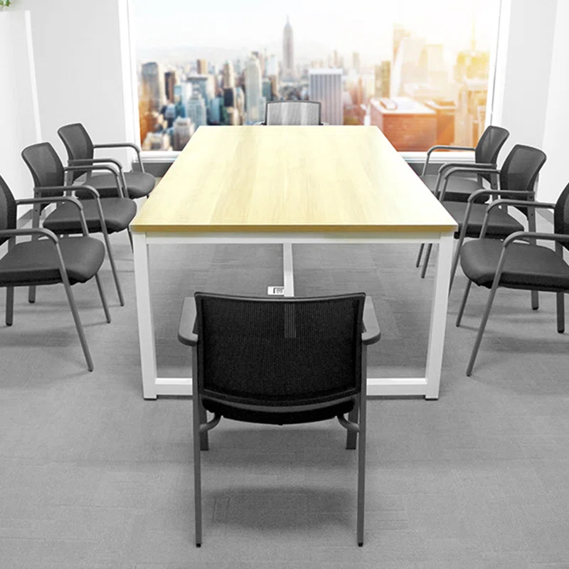 Clatina CLATINA Mesh Back Stacking Upholstered Side Arm Guest Chair For Waiting Conference Room