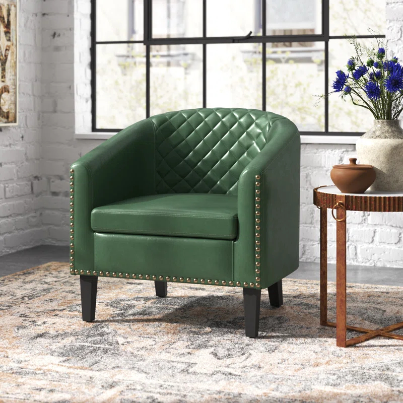 Boney 29 " Wide Tufted Barrel Chair