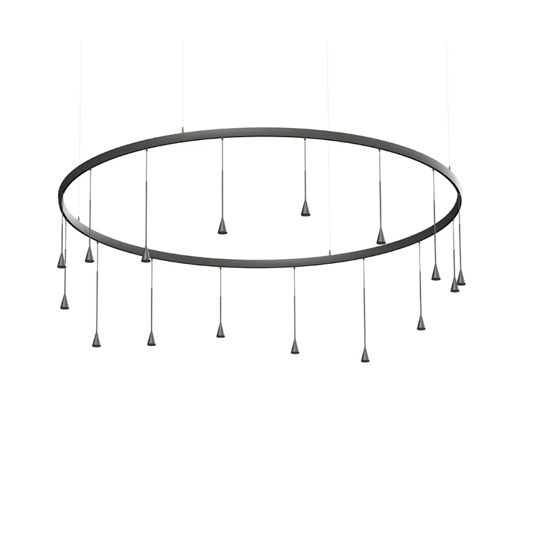 Bover Skybell 16 - Light Dimmable LED Wagon Wheel Chandelier