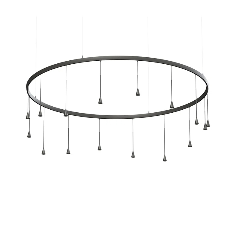Bover Skybell 16 - Light Dimmable LED Wagon Wheel Chandelier