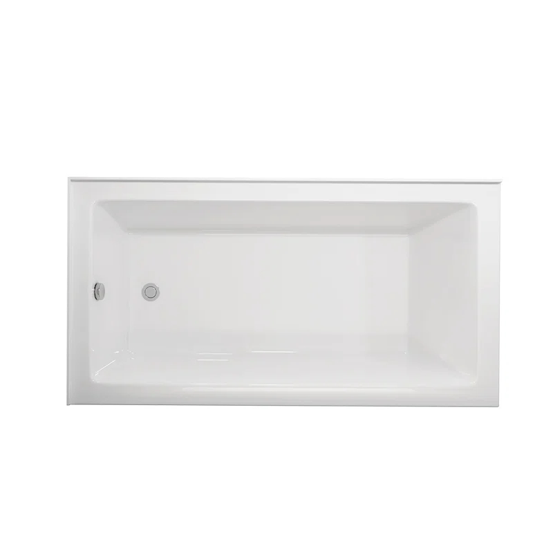 60'' x 32'' Alcove Soaking Acrylic Bathtub