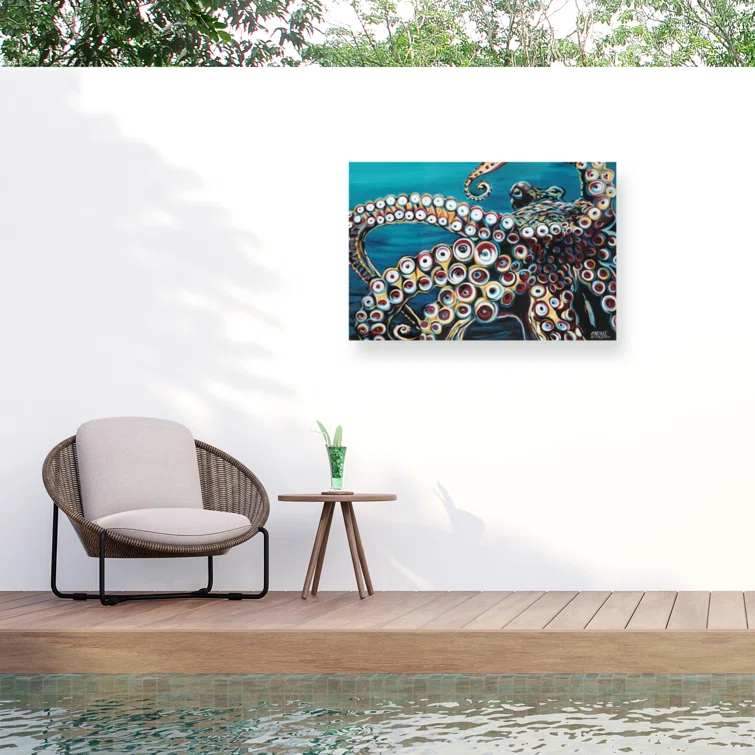 Trademark Fine Art Modern & Contemporary Wild Octopus I | Wayfair