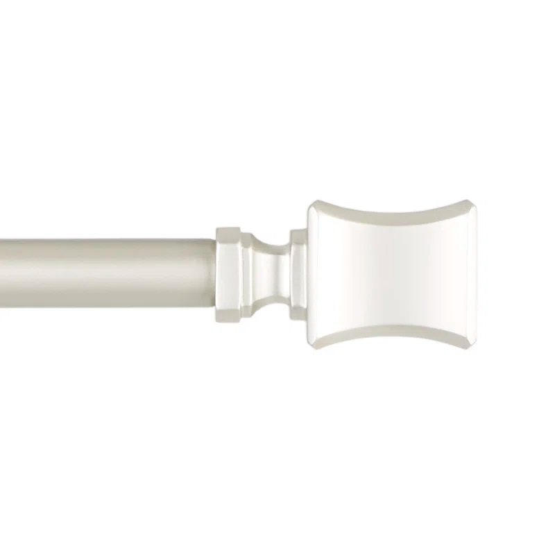 Amalgamated Textiles Exclusive Home Loran 1" Window Curtain Rod and Finial Set, Adjustable