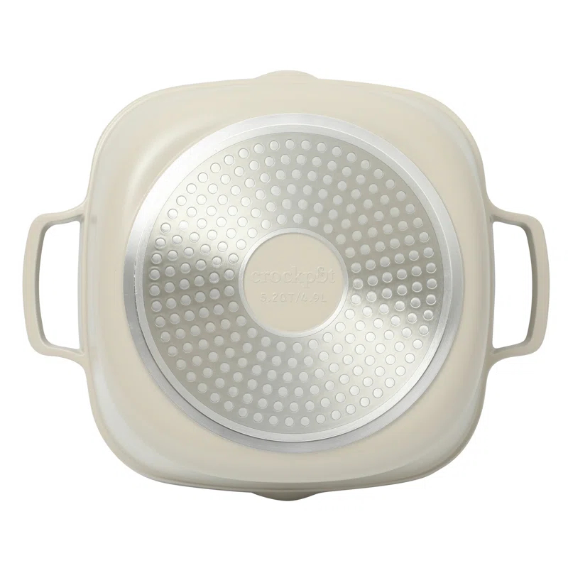 Crock-pot Crock-Pot Northvale Cast Aluminum Lightweight Durable 5.2 Quart Heavy Duty Dutch Oven Pot With Lid, Oven Safe, Dual Handles