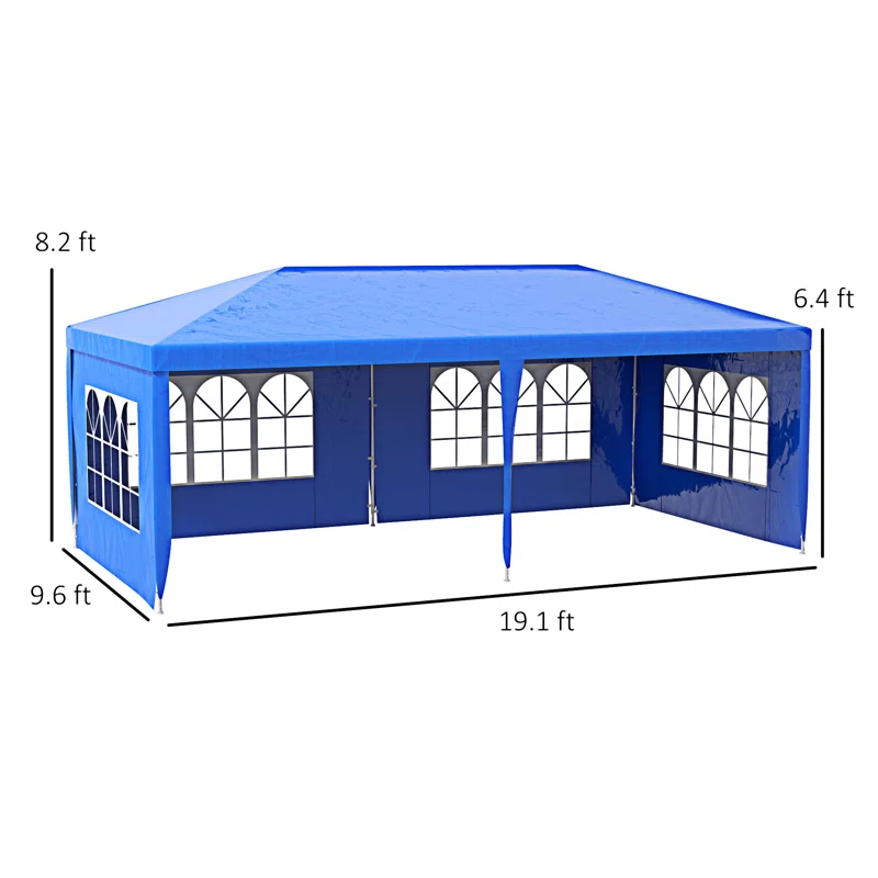 wendeway Outsunny 9.6' X 19' Large Party Tent