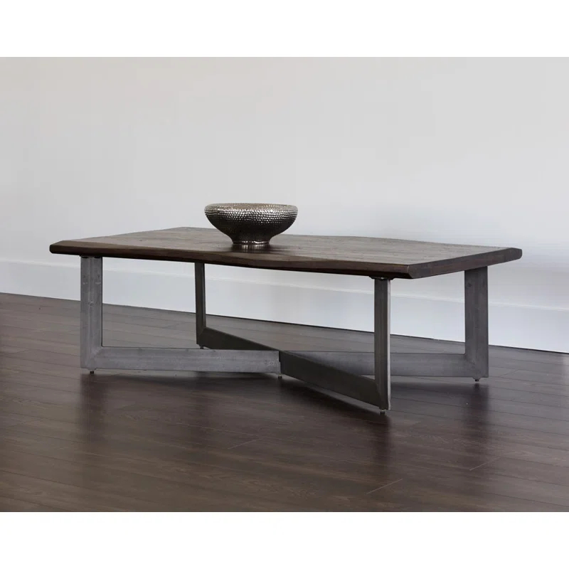 Metivier Solid Wood Top Coffee Table