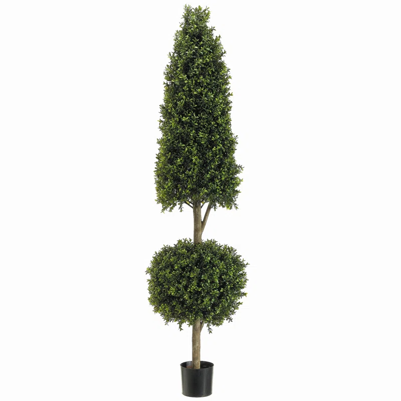 Tori Home 72'' Faux Boxwood Topiary in Pot Liner