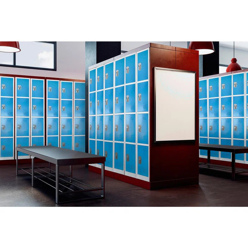 AdirOffice 12'' Wide Steel 4-Tier School and Gym Locker