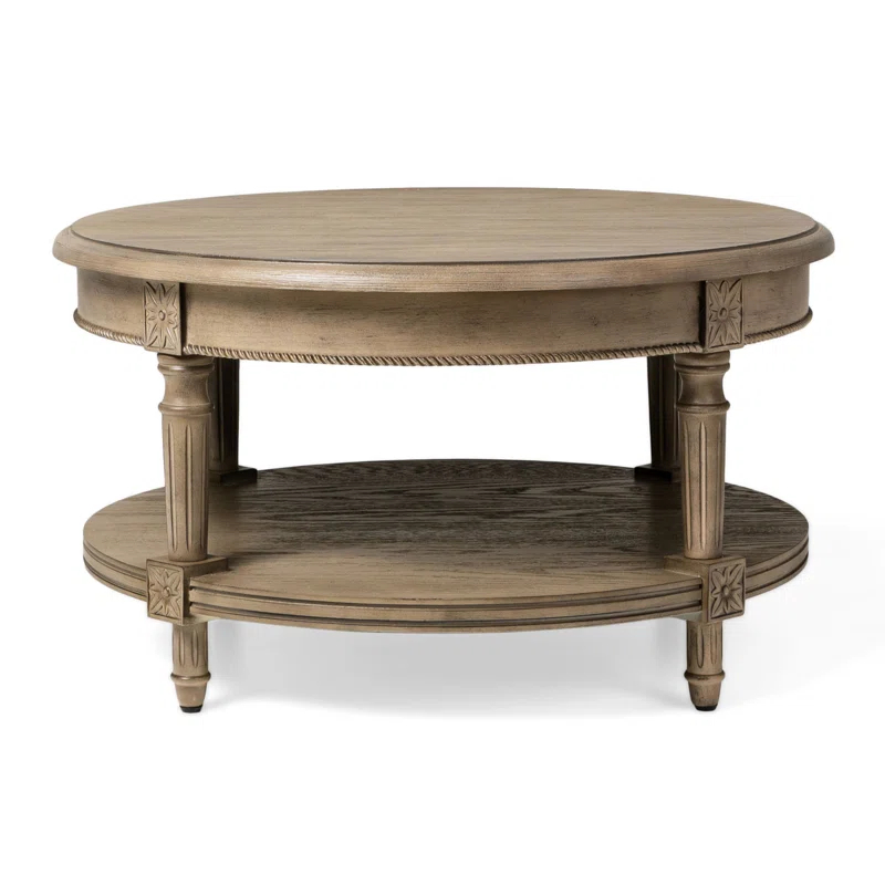 Maven Lane Pullman Round Wooden Coffee Table