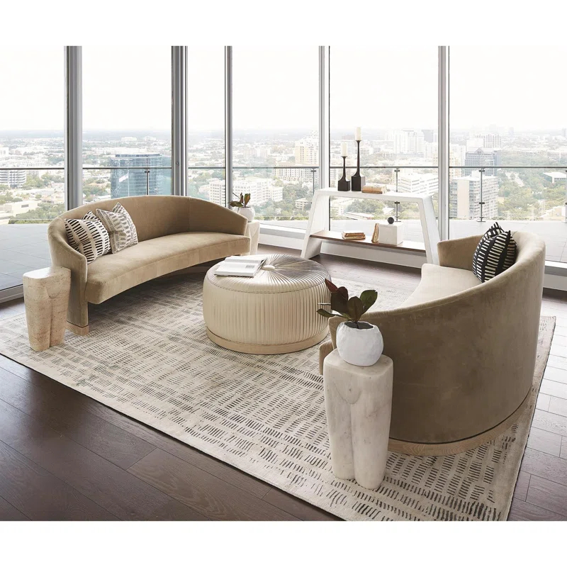 Global Views Frequency Rug-Cream/Charcoal