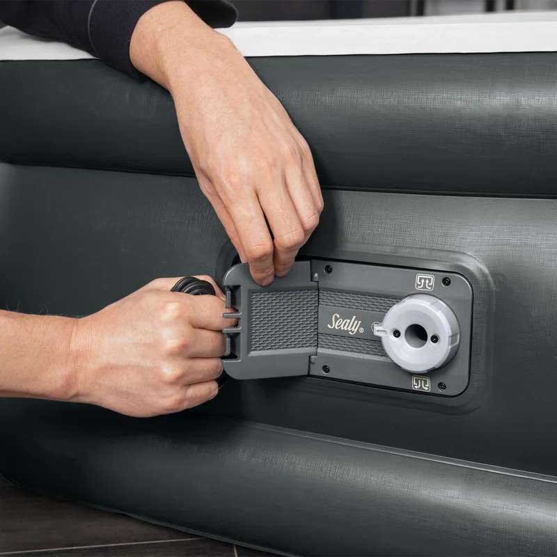 Bestway Sealy Tritech Inflatable Air Mattress Bed Queen 20" with Built-In AC Pump & Bag