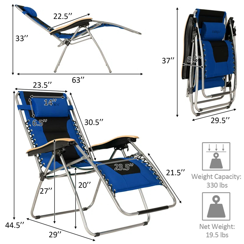 Costway Folding Zero Gravity Chair