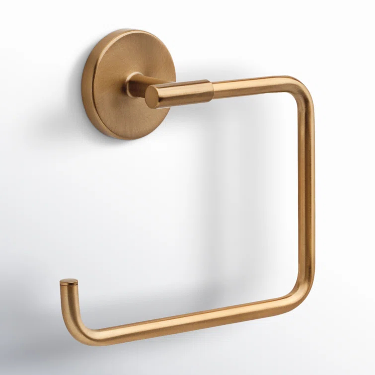 Trinsic Wall Mount Square Open Towel Ring Bath Hardware Accessory