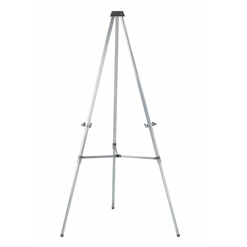 AARCO Folding Adjustable Metal Tripod Easel