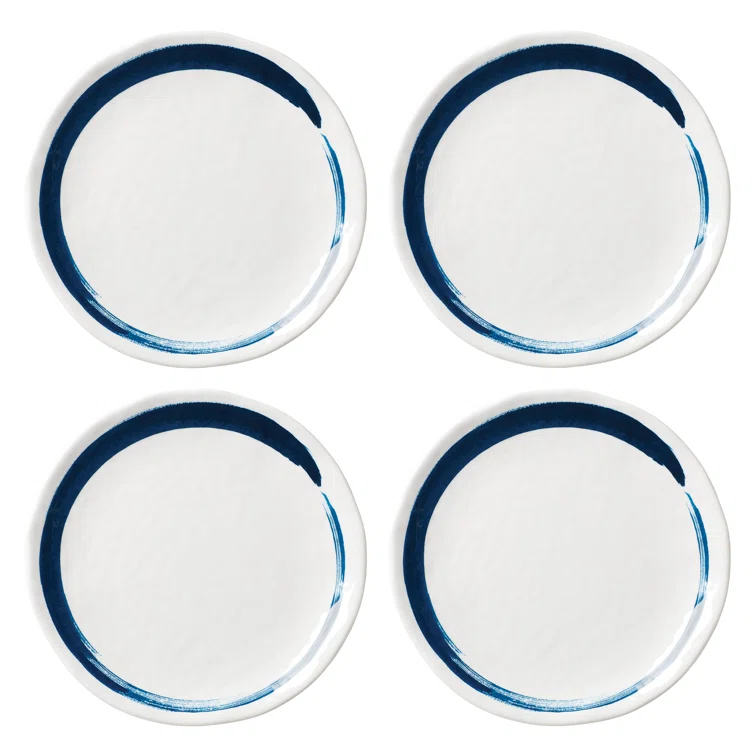 Lenox Blue Bay Melamine Dinnerware Dinner Plate, Set of 4