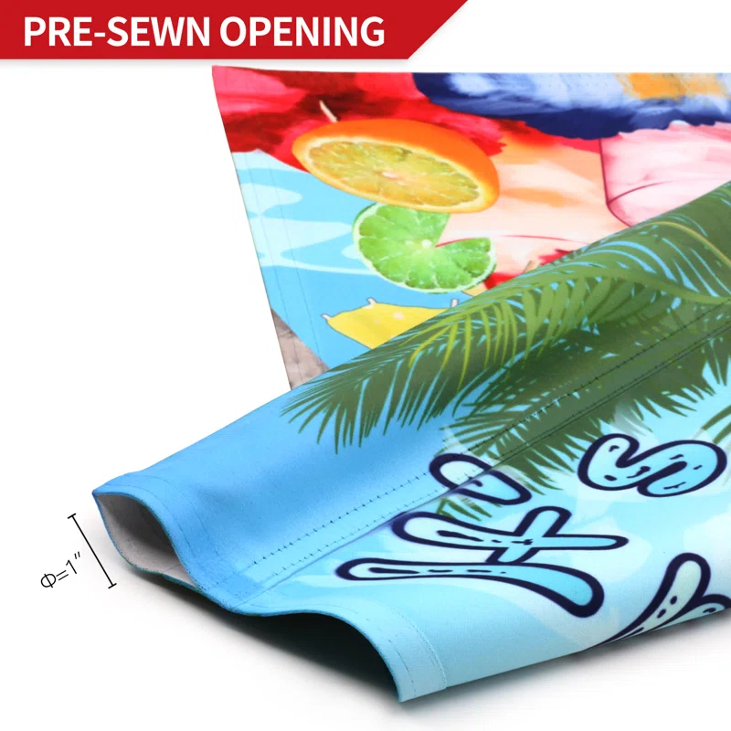 Dovecove It's 5 o'Clock Somewhere Summer Decorative Garden Flags 18 x 12.5 Inch