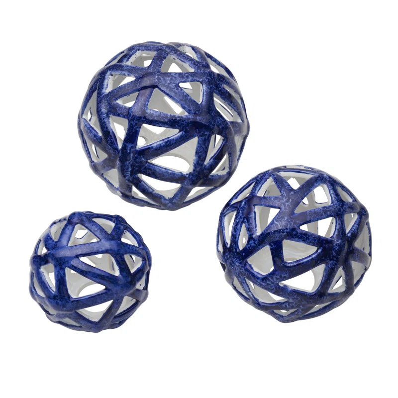 Elements 3 Piece Decorative Spheres Sculpture Set