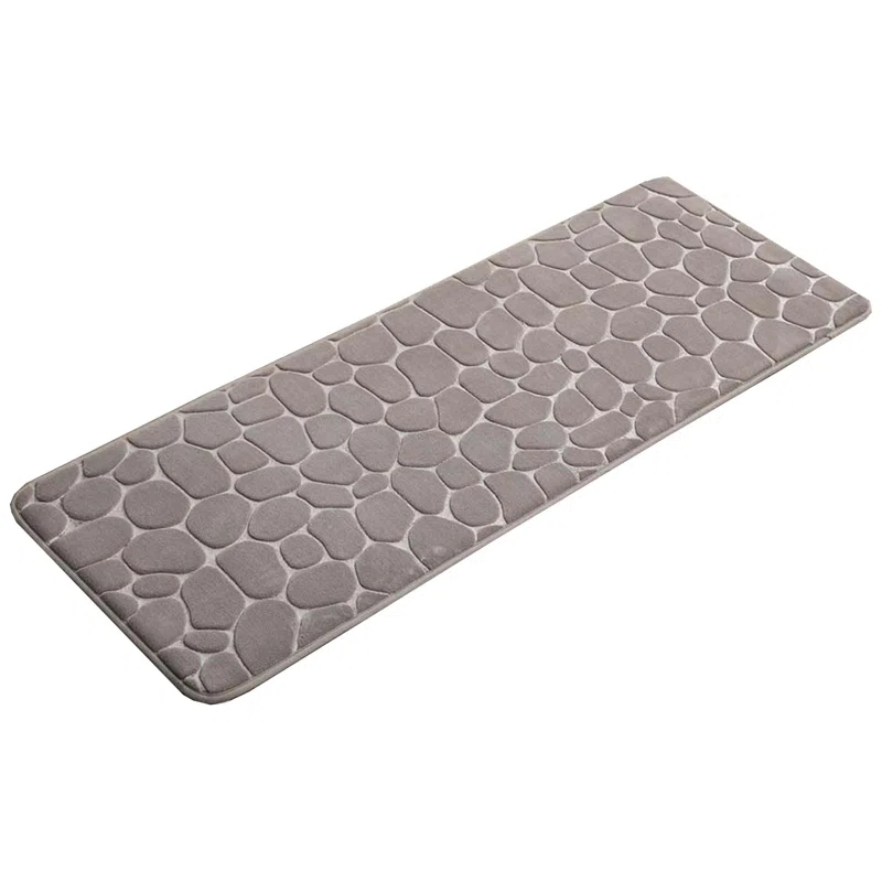Evideco Pebble Runner Mat - Memory Foam - 48"L x 18"W for Kitchen, Bathroom and more & Reviews | Wayfair