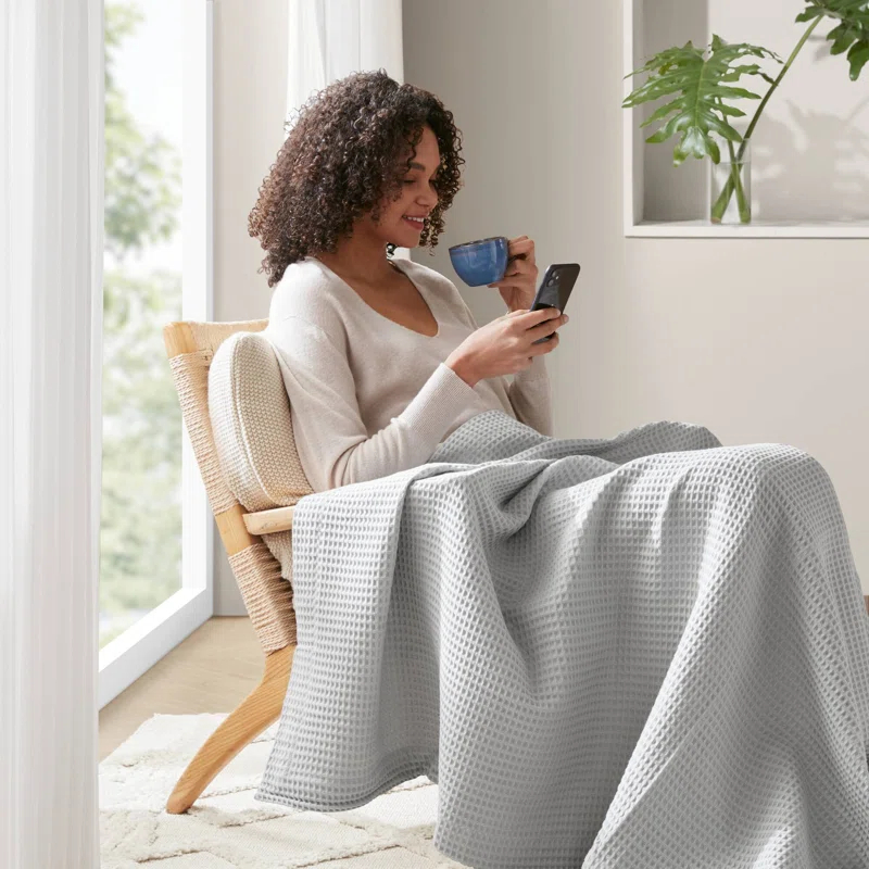 Waffle Weave Cotton Blanket