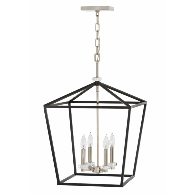 Hinkley Stinson 4 - Light Lantern Geometric Chandelier