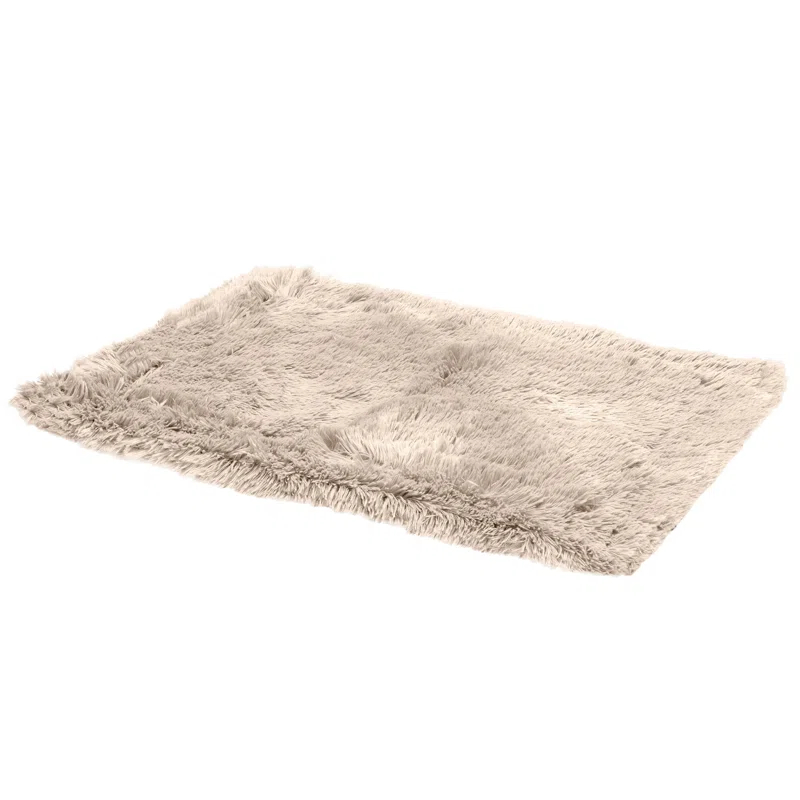 QUALITY FLOORING INC. Waterproof Throw Blanket For Dogs & Indoor Cats, Washable - Shaggy Plush Calming Long Faux Fur & Velvet Dog Blanket