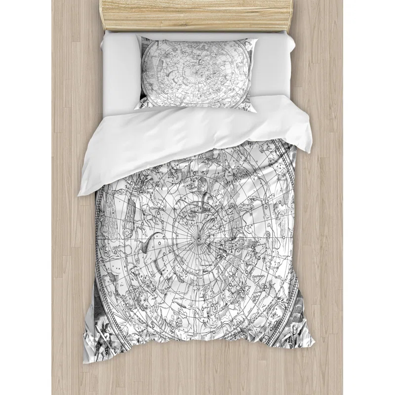 Ambesonne Constellation Eclectic Duvet Cover Set