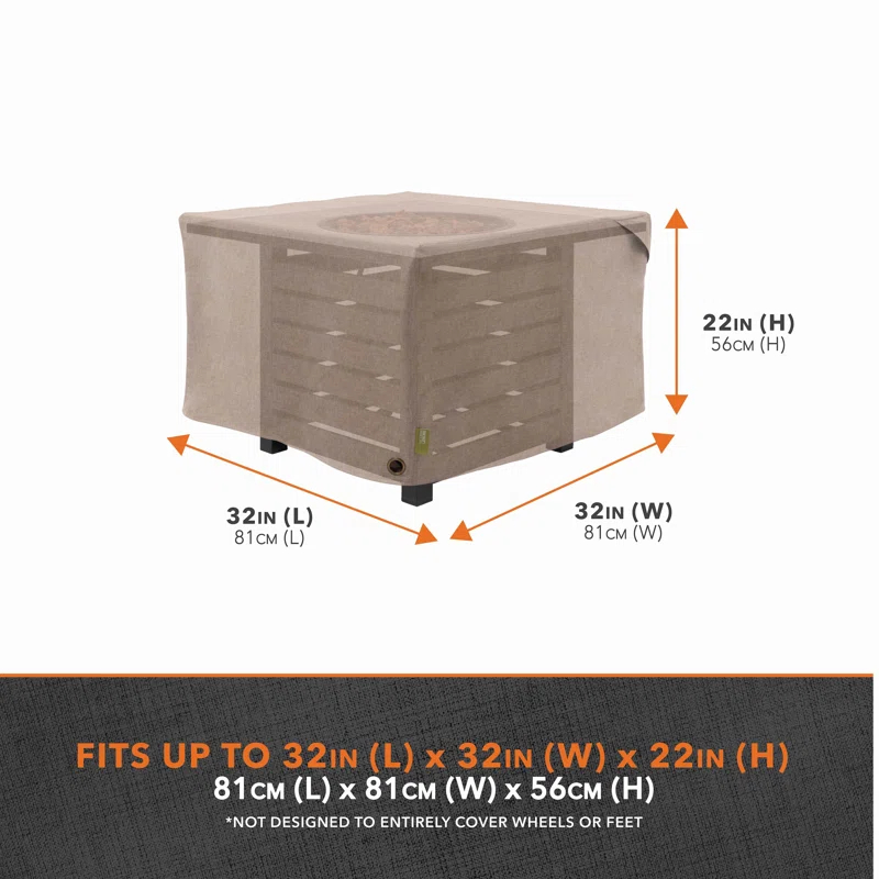 Modern Leisure Garrison Outdoor Fire Pit Cover