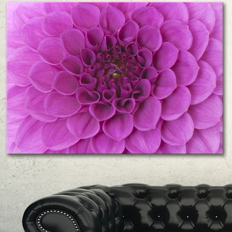 Design Art " Large Purple Flower And Petals "
