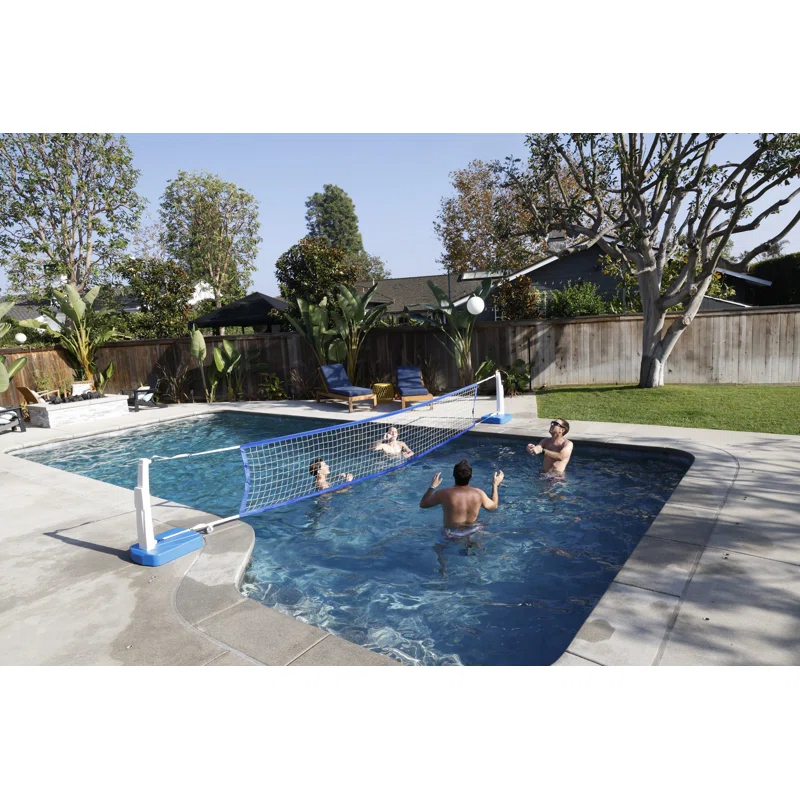 GoSports Gosports Splash Hoop 2-In1 Full Court Pool Basketball & Volleyball Game Set