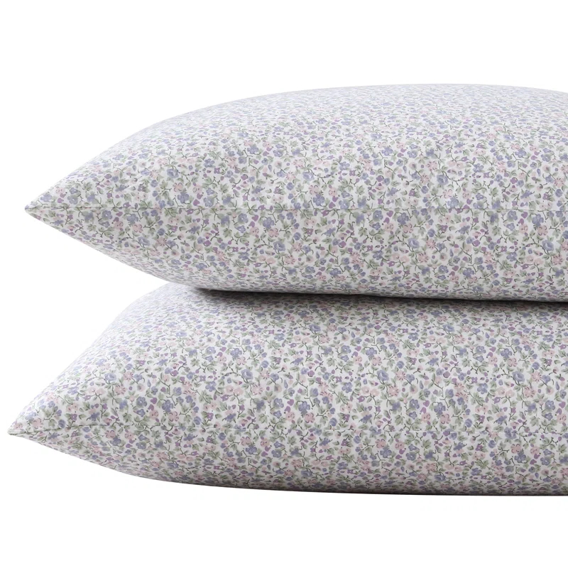 Laura Ashley Printed Cotton Percale Pillowcase Set (Set of 2)