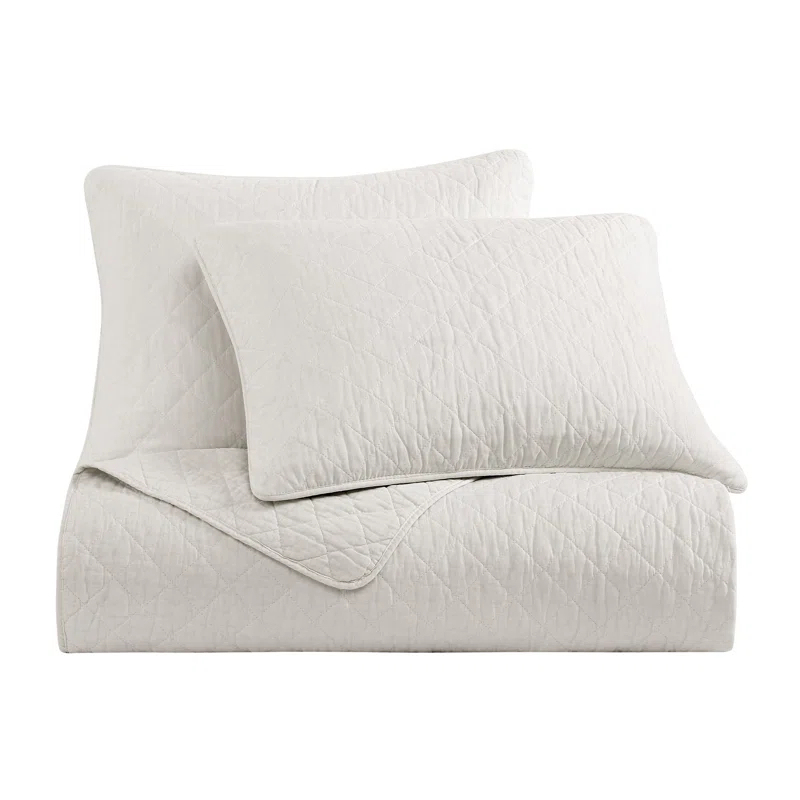 Indigo Hill by HiEnd Accents Cotton Comfort Solid Color Classic Chic Casual Modern Rustic Quilt Set