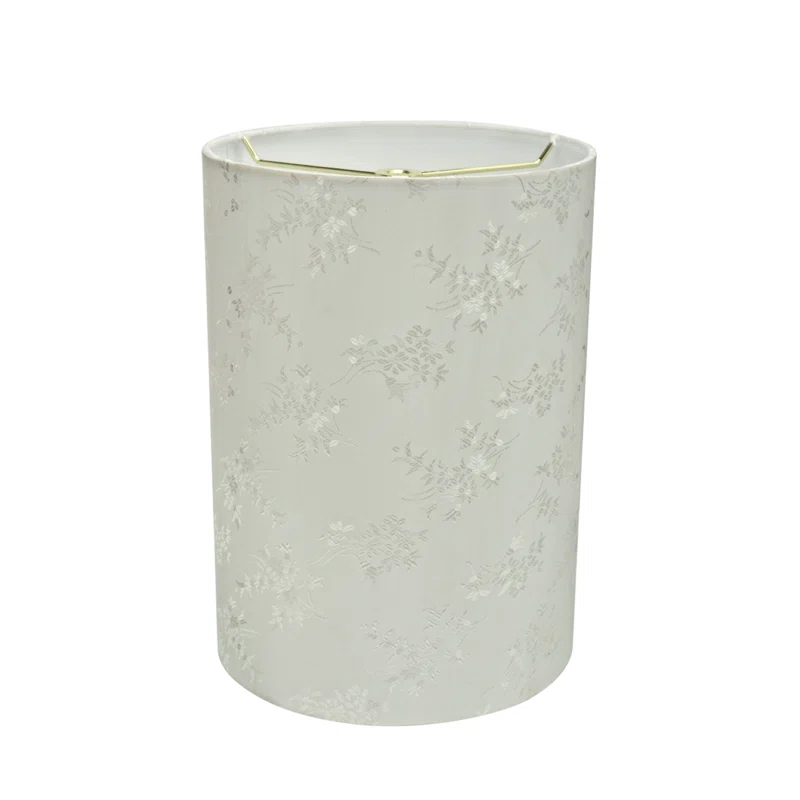Aspen Creative Corporation 11'' H Jacquard Textured Fabric Drum Lamp Shade