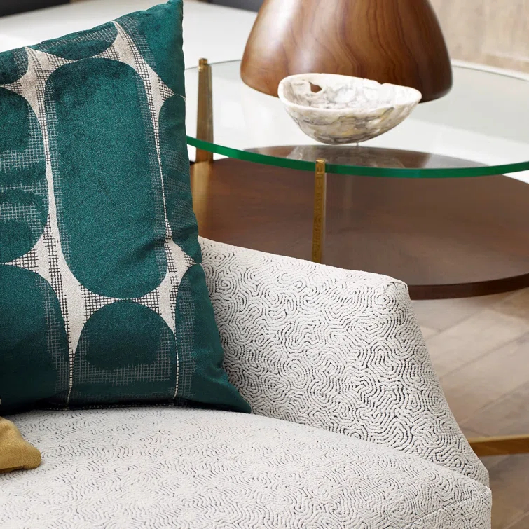 Woodbridge Furniture La Scala Glass Top End Table