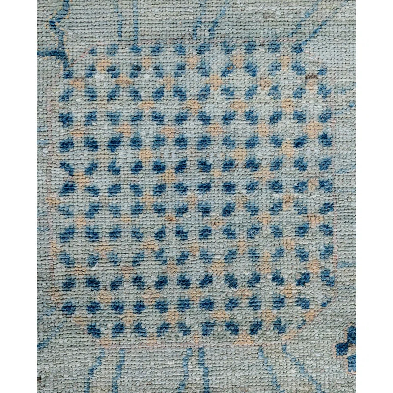 Solo Rugs One-of-a-Kind Rectangle 7'11" X 9'11" Wool Area Rug Blue