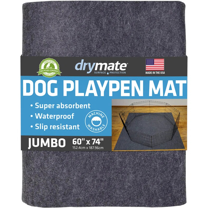 XL Dog Playpen Mat, Reusable Puppy Pad For Pet Training, Housebreaking, And Incontinence – Absorbent, Waterproof, Non-Slip, Machine Washable