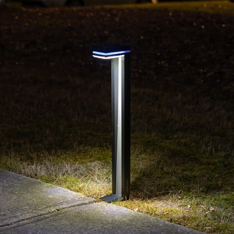 Gama Sonic Sentry Modern 60 Lumens Solar Outdoor LED Landscape Pathway Light - 2 Pack