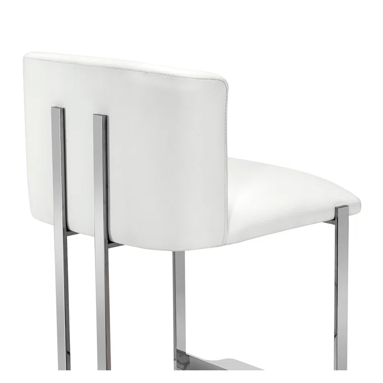 Interlude Banks Upholstered Counter Stool with Metal Frame