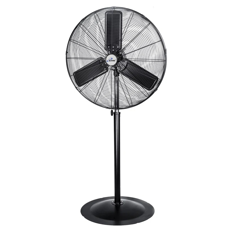 iLIVING iLIVING ILG8P31-93 30" Commercial Pedestal Oscillating Fan - Shop, Garage, Warehouse - 120V, 1.8A , 8400 CFM