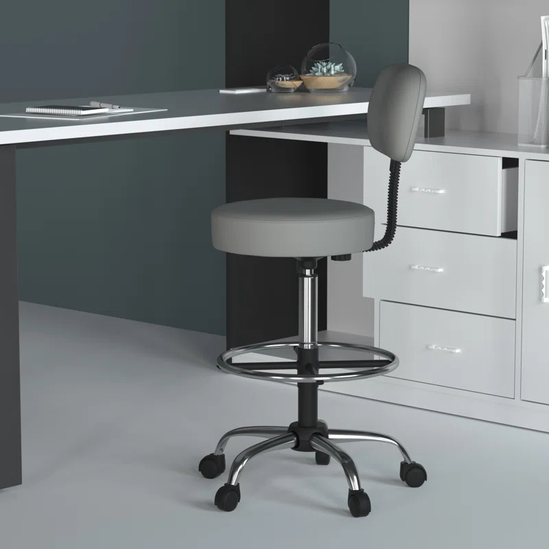 Boss Office Products Vinyl Drafting Chair