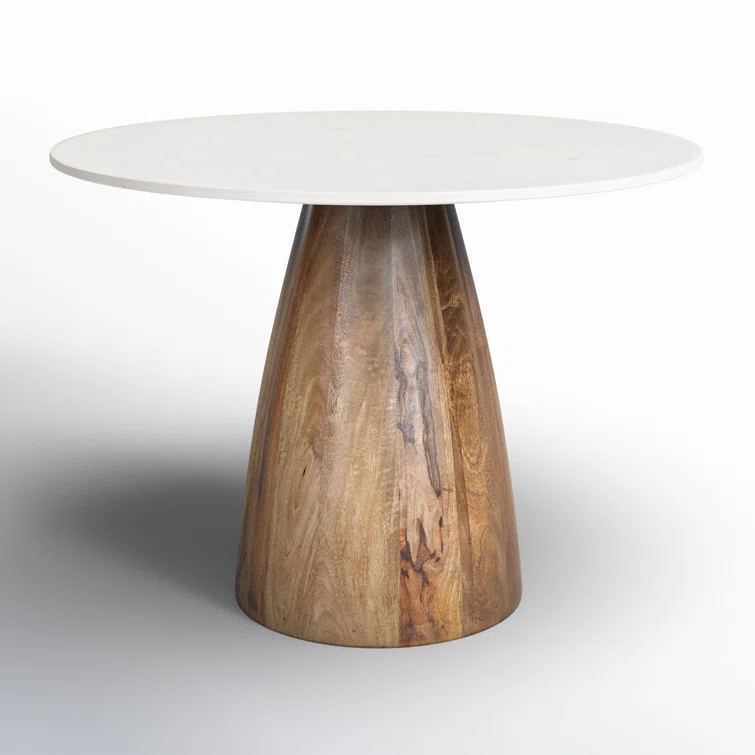 Mellonia Round Genuine Marble Dining Table