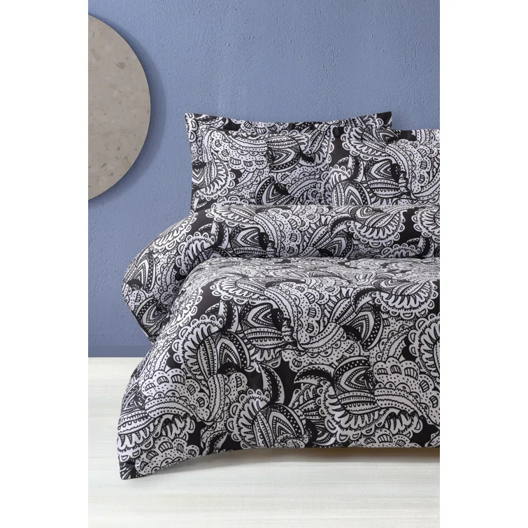 Brooks Brothers Black&White Paisley Guest Room Case Pack | Wayfair