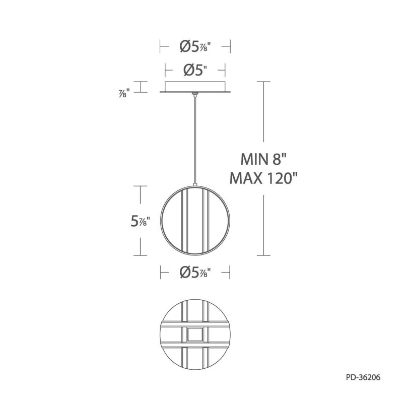 Modern Forms Carillion 1 - Light LED Single Pendant