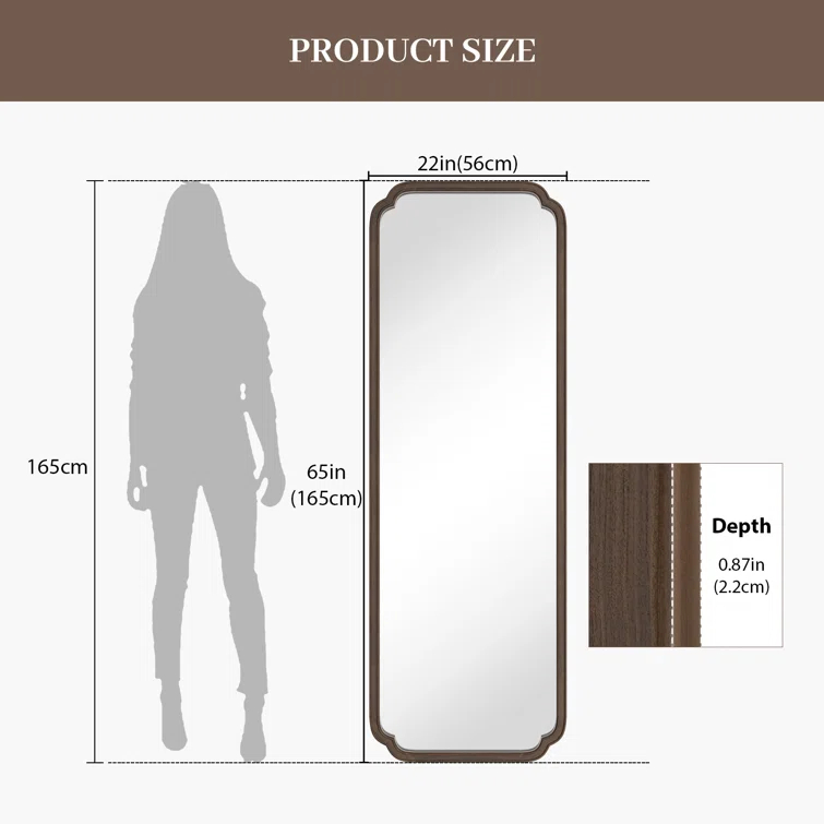 Winston Porter Solid Wood Rectangle Mirror