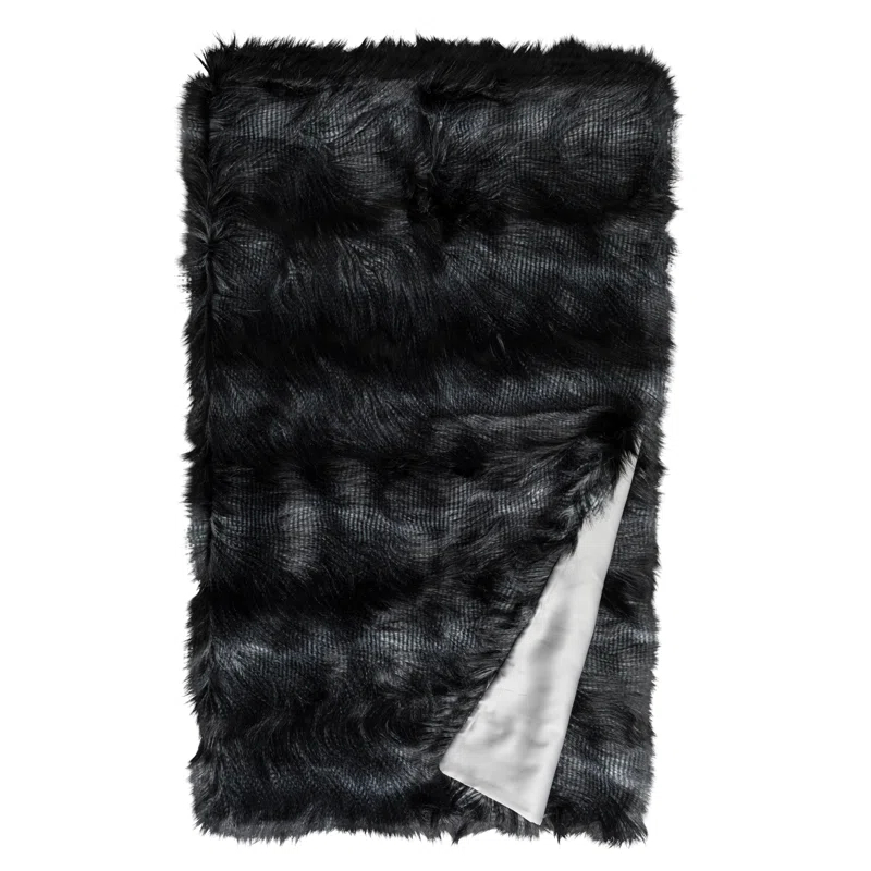 Lili Alessandra Faux Fur Throw Blanket