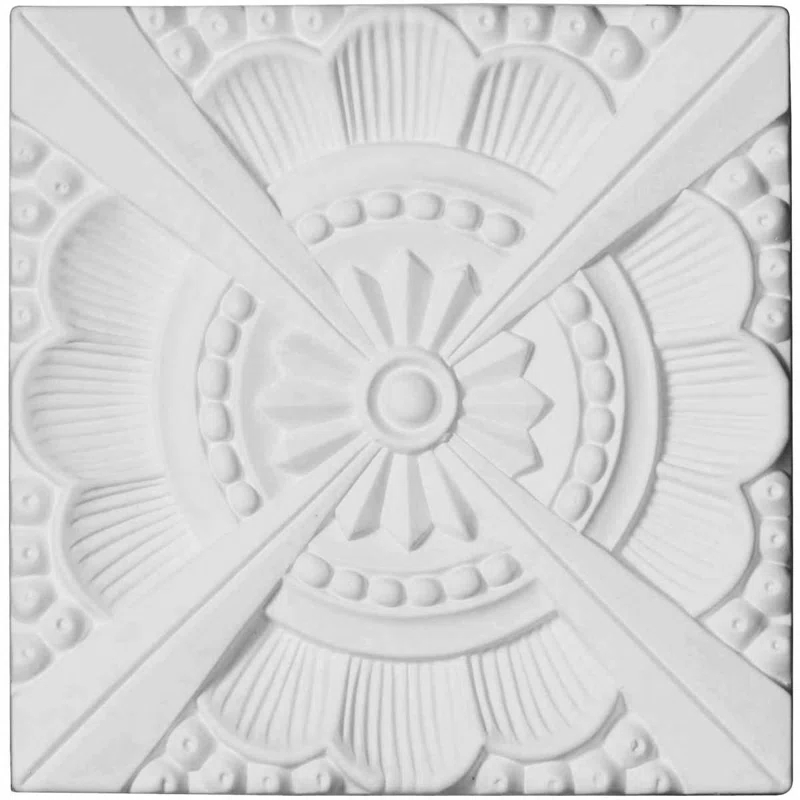 Ekena Millwork Palmetto 7.875'' H x 7.875'' W x 625'' D Urethane Rosette Applique