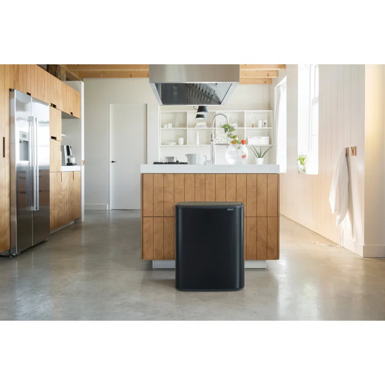 Brabantia Bo Touch Top Trash Can, 16 Gallon