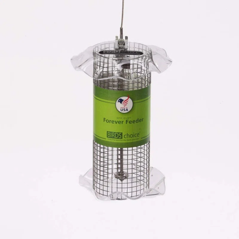 Birds Choice Small Sunflower Seed Forever Feeder with Stainless Steel Screen