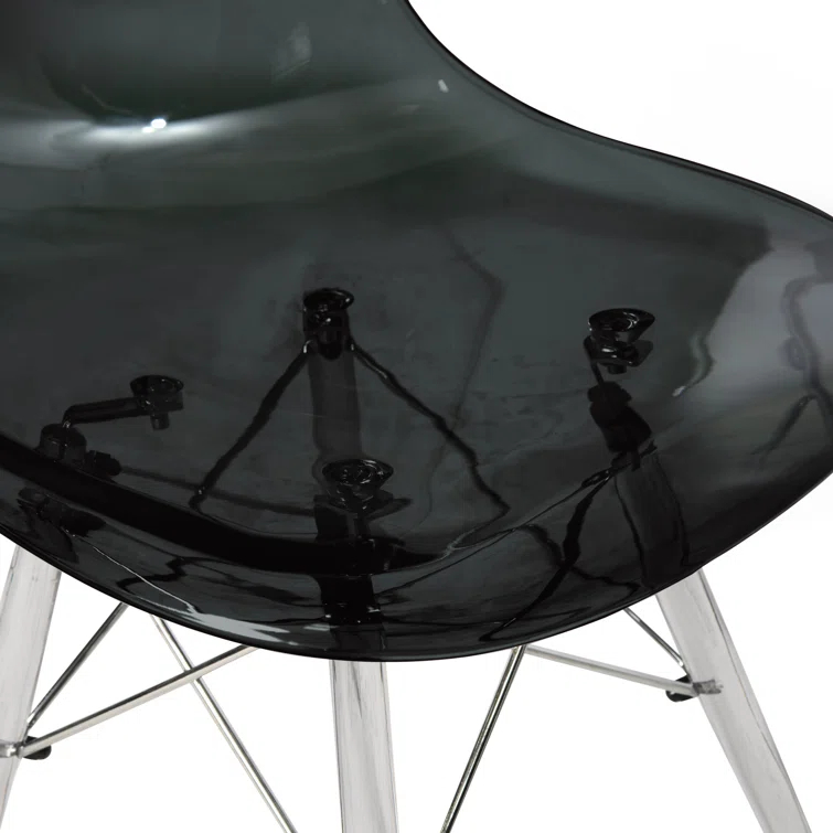 George Oliver Karen Modern Dining Side Chair with Acrylic Base (Set of 2)